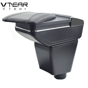 Vtear-caja de almacenamiento Central para coche <span class=keywords><strong>Renault</strong></span> <span class=keywords><strong>Clio</strong></span> 4/<span class=keywords><strong>Clio</strong></span>, 2 reposabrazos, portavasos, Interior, accesorios de decoración para el coche - Product Image 3