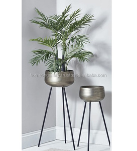 Luxury round Shape Shiny Rose Gold Stainless Steel Planter Flower Pot for Outdoor Home Garden - Product Image 5