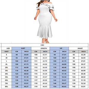 <span class=keywords><strong>Robe</strong></span> sirène à volants et épaules dénudées pour femmes, tenue Midi élégante de <span class=keywords><strong>grande</strong></span> <span class=keywords><strong>taille</strong></span>, Double épaisseur, nouvelle collection - Product Image 6