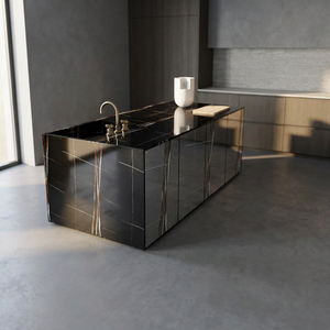 Losas de Porcelana con Aspecto de Mármol Blanco Carrara de 1200x2400mm para Salas de Estar de Lujo y Proyectos de Interiores, Piedra Sinterizada - Product Image 5