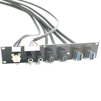 Salida de venta directa de fábrica PC placa base USB33.0 y tipo C hembra HD AUDIO Jack computadora PC caja panel frontal cable