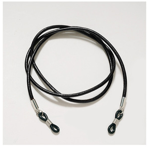 Lanières unisexes en cuir de vachette véritable, noir et marron, <span class=keywords><strong>cordon</strong></span> de protection pour <span class=keywords><strong>lunettes</strong></span> - Product Image 6