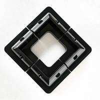 Support de montage de panneau solaire pour camping-cars, yachts, fourgonnettes - Fixation plate photovoltaïque en plastique sans perçage requis