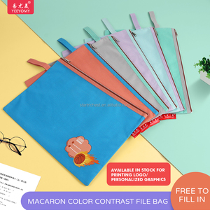 Personalizado impermeable carta tamaño A4 Oxford archivo documento bolsa Oficina archivo producto documento bolsa <span class=keywords><strong>para</strong></span> estudiantes - Product Image 2