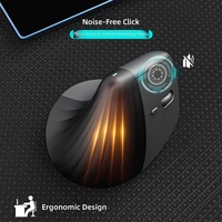 UGREEN Mouse Vertikal Ergonomis Nirkabel 2.4GHz Pelacakan Optik 4000DPI 57 Sudut 6 Tombol Baterai 12 Bulan 4 Tingkat DPI