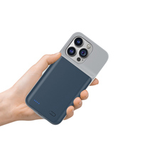 Coque de Téléphone avec Batterie Externe Rechargeable et Étendue pour iPhone 11 12 13 14 15 16 Pro Max Mini en TPU