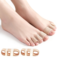 Séparateurs d'orteils à 3 trous et correcteurs d'hallux valgus, écarteurs d'orteils en gel, redresseurs d'orteils marteau pour l'alignement des orteils et les orteils croisés ou superposés