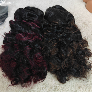 Promoción $100 Letsfly Pelucas Frontales de Encaje 13x4 de 300 gramos, Largas, Voluminosas y Sueltas, 22 Pulgadas, Color 1BT4, Cabello Humano Natural al por Mayor - Product Image 4