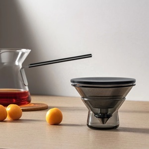 Волшебное колдовство заколдованный стеклянный чайник с сетчатым фильтром кофейный чай заварочный офисный набор черный стеклянный чайник - Product Image 5