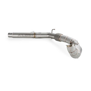 Tuyau d'échappement pour SEAT LEON <span class=keywords><strong>CUPRA</strong></span> 2.0T 2015-2019 Tuyau de descente d'échappement haute performance en acier inoxydable avec bouclier thermique - Product Image 3