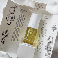 Scatola di cartone con chiusura a incastro all'ingrosso senza colla per confezionamento di oli essenziali e profumi, stampa fronte-retro
