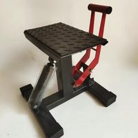 Support de levage de moto réglable en hauteur, robuste en acier, avec vérin hydraulique, pour réparation et entretien de motos tout-terrain et de motocross