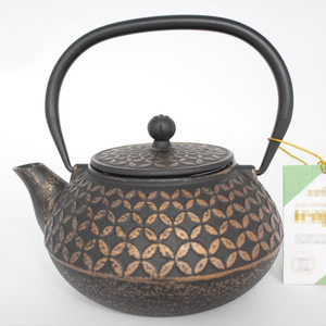 Commerce extérieur Exportation Couleur Fine Noir Or <span class=keywords><strong>Fonte</strong></span> Bouilloire Eau bouillante Théière Ménage Théière - Product Image 5
