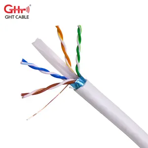 Terlindung Twisted Pair Ftp Cat6 Jaringan Kabel 100/305M dengan Harga Pabrik Indoor & Outdoor