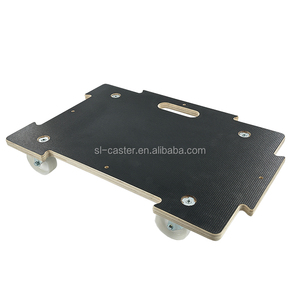 Plywood <strong>Wooden</strong> <strong>Dolly</strong> Platform <strong>Cart</strong> 250kg Load Capacity Portable Foldable 4 Wheels Assemblable - Product Image 6