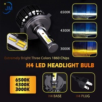Haute Qualité 12000lm H4 led 3000k 4300k 6000k h11 h8 h9 h16 h3 h1 led tricolore brouillard lampe h7 hb3 hb4 h13 9004 9007 voiture led headlig