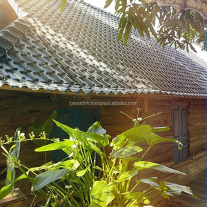 Azulejos de PVC de estilo romano Asa Telhas Aka Gawara, tejas de techo vietnamitas para Villa, hoja corrugada para el hogar para el templo - Product Image 1