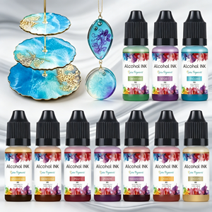 Encre à alcool à séchage rapide, pigment professionnel, encre artistique 3D, colorant liquide à diffusion pour la fabrication de résines, de sous-verres et de gobelets - Product Image 1