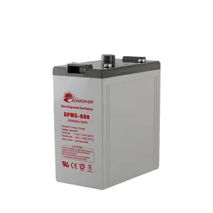 600Ah干式可充电电池深循环凝胶电池免费维护电池太阳能2v