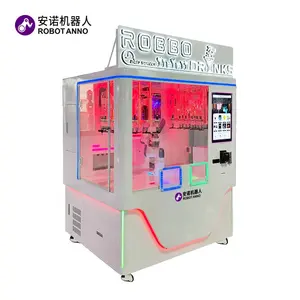Máquina de venda automática de coquetéis com braço robótico de 6 eixos, novos produtos do fabricante, com gelo