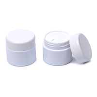 Pot en plastique de 65 g (2 oz) avec couvercle, récipient cosmétique rond vide pour baume, masque capillaire, soin de la peau