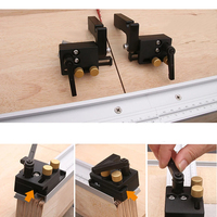45 Type T-Track avec échelle T-tracks Slot Miter Track 300-800mm Alliage d'aluminium DIY Table Saw Workbench Outils de travail du bois