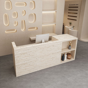 Mostrador de Caja para Supermercado, Marca Simple Anti-cave Stone Tide, con 3 Compartimentos, 100x60cm - Product Image 3