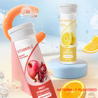 Comprimés effervescents multivitaminés à la vitamine C et au zinc, aux saveurs variées, pour renforcer le système immunitaire, blanchir et embellir la peau.