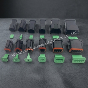 ชุดสายไฟแบบ DC พร้อมหัวต่อ Deutsch Auto Connectors รุ่น DT DTM Connector DT06-2S-<span class=keywords><strong>E005</strong></span> <span class=keywords><strong>DT04</strong></span>-<span class=keywords><strong>2P</strong></span>-<span class=keywords><strong>E005</strong></span> สีดำ แบบปิดผนึก 2 ขา - Product Image 1