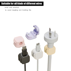Organisateur de câbles magnétique portable en plastique, organisateur de câbles de bureau, dispositif de <span class=keywords><strong>rangement</strong></span> et de fixation de câbles de données à fixer au mur - Product Image 4