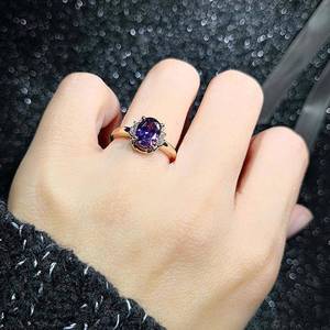 Ruby Ring For Women 18K Gold Plated Round Cut Imitation Diamond Everyday Wear Jewelry - Product Image 3