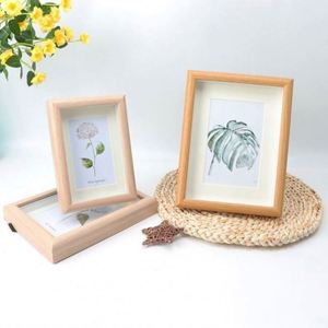 Hot Selling OEM ODM Custom Wholesale Classic <b>Plant</b> Pattern Multi-Functional Solid Wood Countertop Photo <b>Frame</b> - Product Image 2