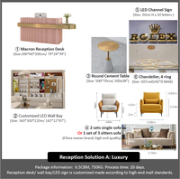 M2 Display Store Solution de réception Mobilier de salon moderne beige Manucure Spa Cabinet Comptoir Table à ongles Nail Shop Design