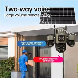 V380 Solar 4-Linsen-Bewegungserkennung Automatische Verfolgung PTZ Vollfarbige Nachtsicht Zwei-Wege-Audio Netzwerk-Sicherheitskamera - Product Image 2