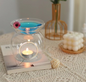 <span class=keywords><strong>Brûleur</strong></span> d'huiles essentielles aromatiques traditionnel <span class=keywords><strong>en</strong></span> <span class=keywords><strong>verre</strong></span> pour la purification de l'air dans les spas et les chambres - Product Image 5