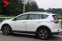 Pour Toyota RAV4 2013-2018 accessoires extérieurs de voiture fenêtre supérieure visière moulage garniture déflecteur soleil pluie garde déflecteur couverture 4PC