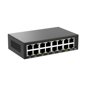 สวิตช์เครือข่ายอีเธอร์เน็ตแบบธรรมดา 16 พอร์ต 16FE ความเร็ว 10/100Mbps ตัวเรือนโลหะขนาดเล็ก ติดตั้งบนราง DIN แบบไม่ต้องจัดการ  ลดราคาพิเศษ - Product Image 3