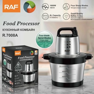 Blender multifonctionnel de haute qualité avec lame en acier inoxydable à 360 degrés, hachoir à viande électrique de cuisine, robot culinaire - Product Image 2