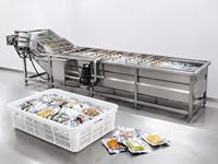 Automatische aardappel-wortel-ui-groentewasmachine met luchtbellenreiniging