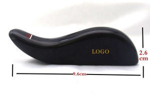 Gua Sha-rascador de masaje de piedra Bian, herramienta de terapia de acupresión, color negro, para la salud Natural - Product Image 6