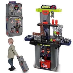 Ensemble d'<span class=keywords><strong>atelier</strong></span> d'ingénierie 3 en 1 pour enfants, banc à outils 008-602A, jeu de simulation de construction, <span class=keywords><strong>jouet</strong></span> pour enfants, cadeaux de Noël - Product Image 1