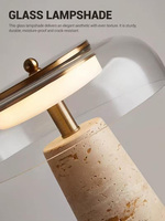 Lampe de chevet moderne Seeky avec lumière blanc chaud à intensité réglable pour la lecture dans la chambre et la décoration de la maison