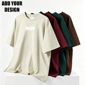 High Quality 300Gsm Printing Logo Tshirts Homme Plain Wholesale Casual O-Neck T-Shirts Short Sleeve Custom T Shirts For Men - Product Image 2