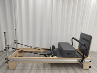 Equipo de Pilates Reformer Profesional de Madera de Arce Blanca, Resistente y Ecológico, para Entrenamiento de Fuerza y Core