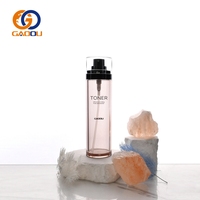 Vente en gros Spot : Flacon pulvérisateur mat à brume fine 60ml 80ml 100ml en PETG, avec bouchon plat, haute qualité, transparent, blanc, pour sérum de soin de la peau