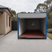 Maison préfabriquée pliable de 40 pieds pour garage privé, montage rapide, logistique économique, conteneur préfabriqué pour stockage de véhicules