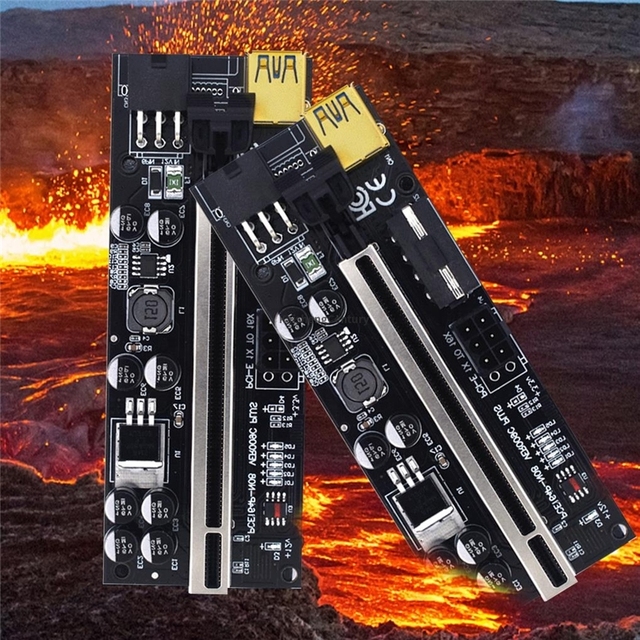 Upgraded PCIE Riser Ver 009C Plus Video Card Extension Cable Adapter PCI Express Riser VER009C PCIE X16 Riser Card