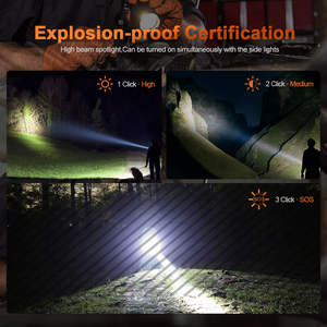 <b>Usb</b> <b>C</b> Charging Explosion Proof Inspection Torch 12 Hours Endurance Aluminum Alloy Industrial Outdoor Emergency Led Flashlight - Product Image 4