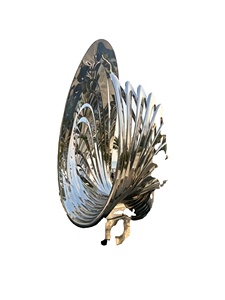 Escultura Espiral Grande de Acero Inoxidable, Personalizada, Abstracta, con Espejo, para Jardín, Arte de Paisaje, Animales - Product Image 1