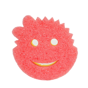 Esponja Ecológica Termosensible con Diseño de Cara Sonriente 10x10x4cm, Esponja de Baño Suavizante de Agua con Forma Personalizada, Esponja de Limpieza para Cocina - Product Image 1